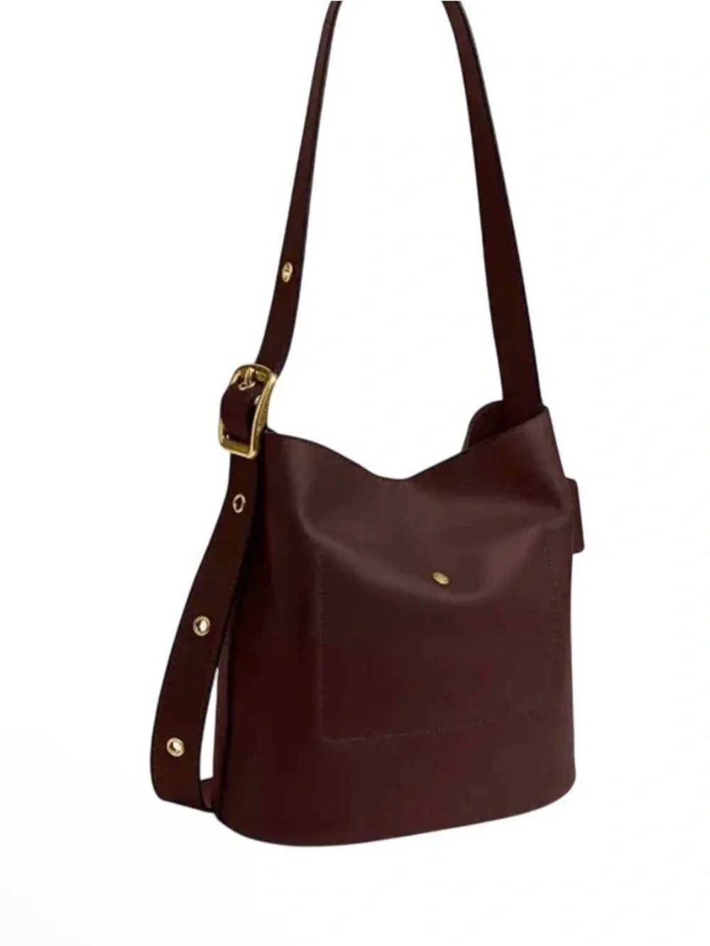 NWT Coach Bleecker Bucket Bag Leather Maple Brown with Matching Pouch & Dust Bag